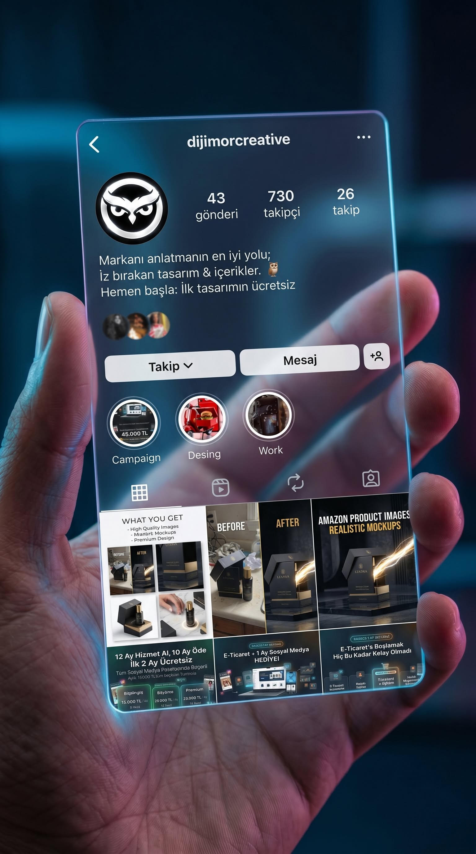 Transparent social interface reference